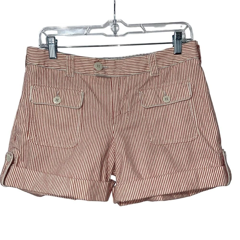 Polo Jeans Company Striped Chino Shorts Women's Size 6 !